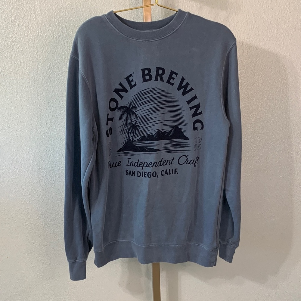 Stone Brewing-Blue Crewneck Sweater- Small